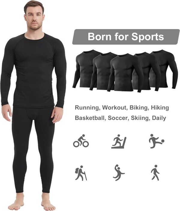 Men's Compression Shirts Long Sleeve Athletic Workout