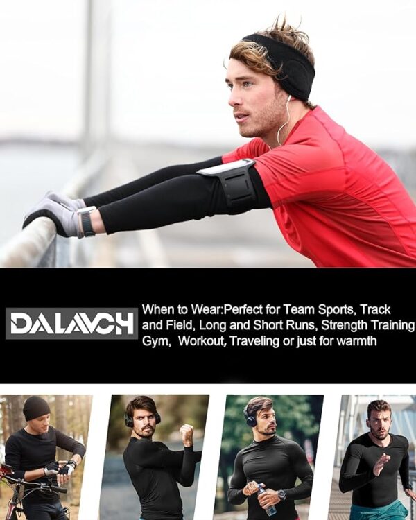 Men's Compression Shirts Long Sleeve Athletic Workout - Image 3