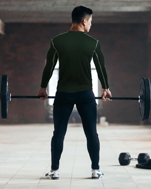 Hicarer Pack Men's Athletic Compression Shirts Long Sleeve - Image 2
