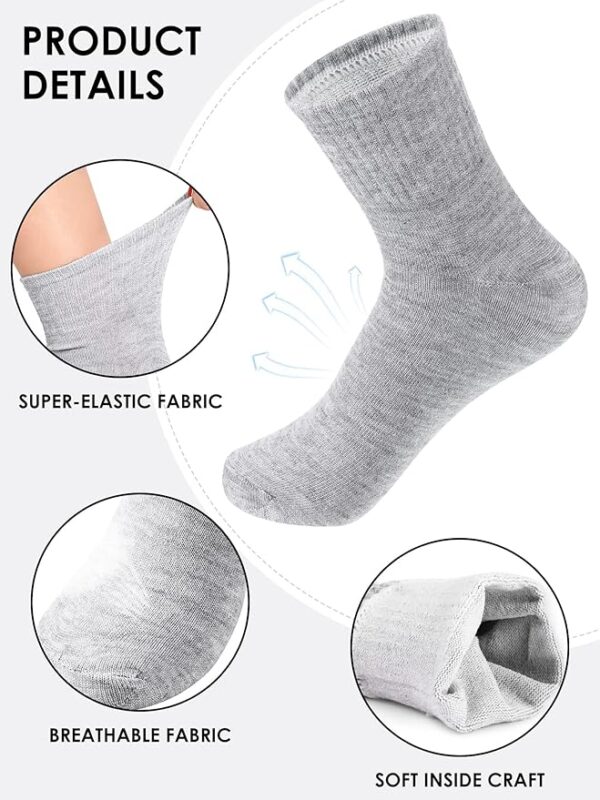 Tarpop Mens Socks Moisture Wicking Casual Sports Ankle Socks for Adult Men and Women - Image 4